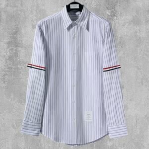 Thom Browne Men's White Long Sleeve Shirt